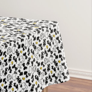 Peanuts Snoopy & Woodstock Shadow Pattern Tablecloth
