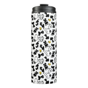 Peanuts Snoopy & Woodstock Shadow Pattern Thermal Tumbler