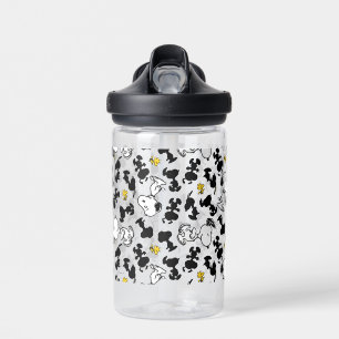 Peanuts Snoopy & Woodstock Shadow Pattern Water Bottle