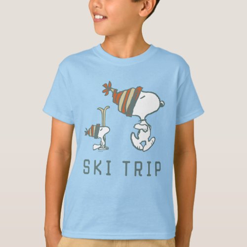 Peanuts  Snoopy  Woodstock Ski Trip 2 T_Shirt