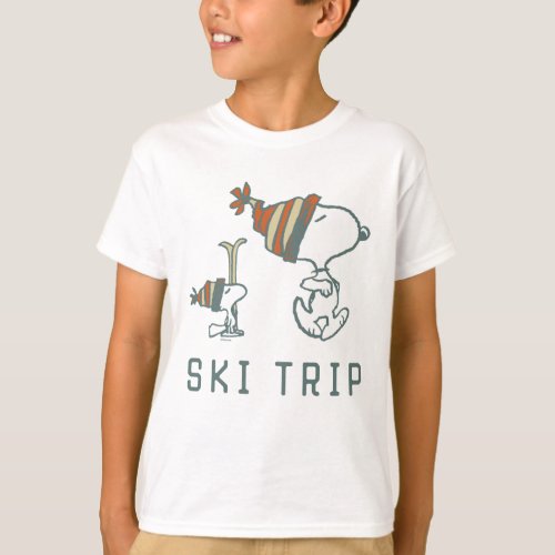 Peanuts  Snoopy  Woodstock Ski Trip 2 T_Shirt