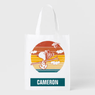 Peanuts   Snoopy & Woodstock Ski Trip Grocery Bag