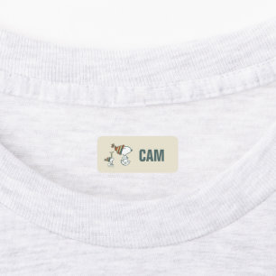 Peanuts Snoopy & Woodstock Ski Trip Kids' Labels