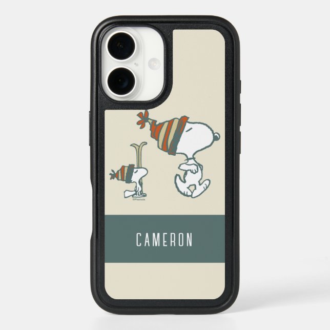 Peanuts | Snoopy & Woodstock Ski Trip Otterbox iPhone Case (Back)