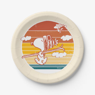 Peanuts | Snoopy & Woodstock Ski Trip Paper Plates