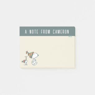 Peanuts Snoopy & Woodstock Ski Trip Post-it Notes