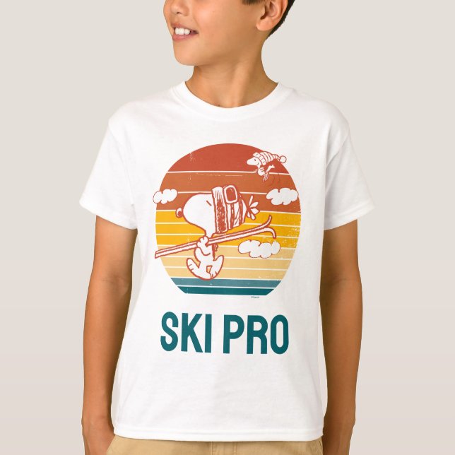 Peanuts | Snoopy & Woodstock Ski Trip T-Shirt (Front)