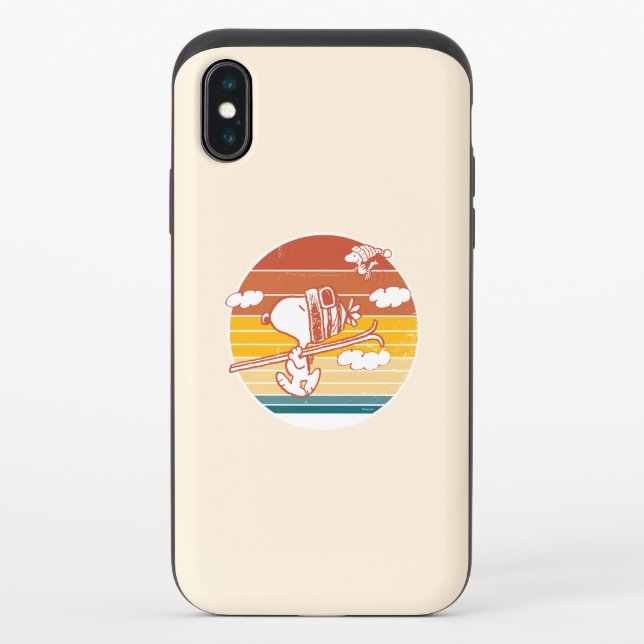 Peanuts | Snoopy & Woodstock Ski Trip Uncommon iPhone Case (Back)
