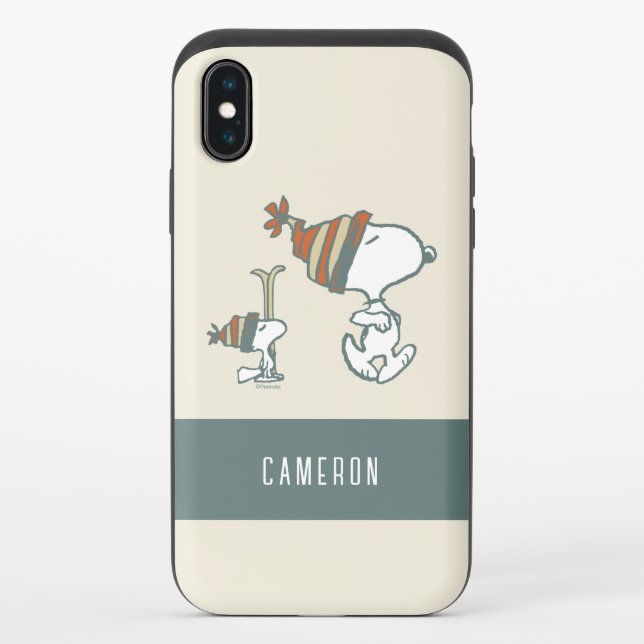 Peanuts | Snoopy & Woodstock Ski Trip Uncommon iPhone Case (Back)