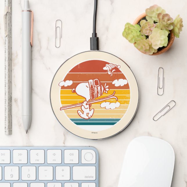 Peanuts | Snoopy & Woodstock Ski Trip Wireless Charger (Desk)