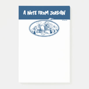 Peanuts Snoopy & Woodstock Skiing Post-it Notes