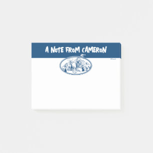 Peanuts Snoopy & Woodstock Skiing Post-it Notes