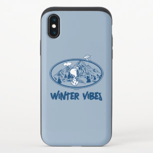 Peanuts   Snoopy & Woodstock Skiing iPhone X Slider Case