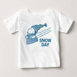 Peanuts Snoopy & Woodstock Sledding Baby T-Shirt
