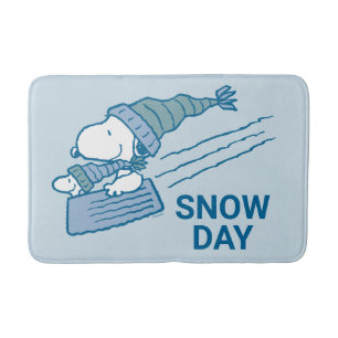 Peanuts   Snoopy & Woodstock Sledding Bath Mat