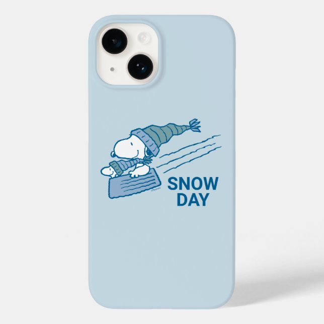 Peanuts | Snoopy & Woodstock Sledding Case-Mate iPhone Case (Back)