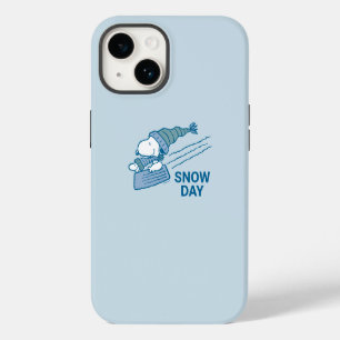 Peanuts Snoopy & Woodstock Sledding iPhone 14 Case