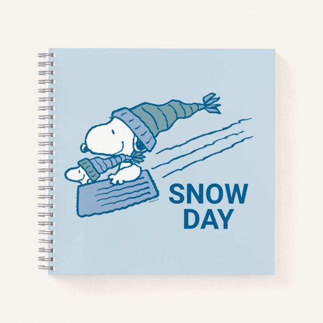 Peanuts | Snoopy & Woodstock Sledding Notebook (Front)