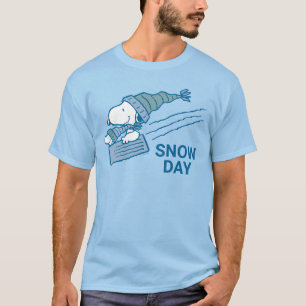 Peanuts Snoopy & Woodstock Sledding T-Shirt