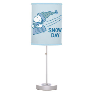 Peanuts Snoopy & Woodstock Sledding Table Lamp