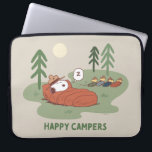 Peanuts | Snoopy & Woodstock Sleeping Campers Laptop Sleeve<br><div class="desc">Take a look at this cute Peanuts Nestled in the Woods design featuring Snoopy and his campers sleeping at camp.</div>