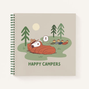 Peanuts Snoopy & Woodstock Sleeping Campers Notebook