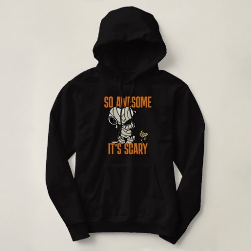 Peanuts  Snoopy  Woodstock So Awesome Its Scary Hoodie