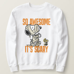 Peanuts Snoopy & Woodstock So Awesome It's Scary Sweatshirt