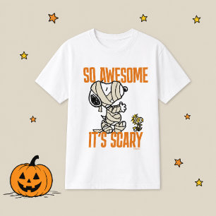 Peanuts   Snoopy & Woodstock So Awesome It's Scary Tri-Blend Shirt