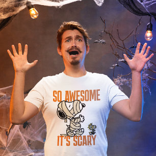 Peanuts Snoopy & Woodstock So Awesome It's Scary Tri-Blend Shirt