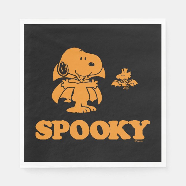 Peanuts | Snoopy & Woodstock Spooky Napkins (Front)