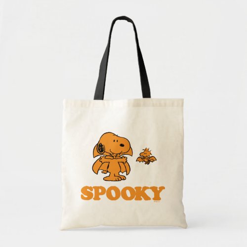 Peanuts  Snoopy  Woodstock Spooky Tote Bag