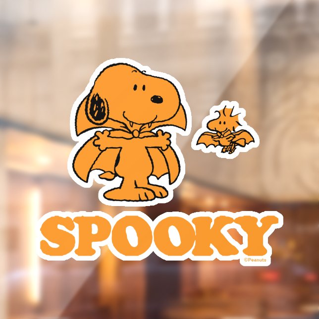 Peanuts | Snoopy & Woodstock Spooky Window Cling (Sheet 2)