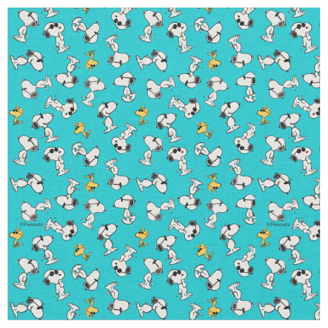 Peanuts | Snoopy & Woodstock Sunglasses Fabric (Close Up)