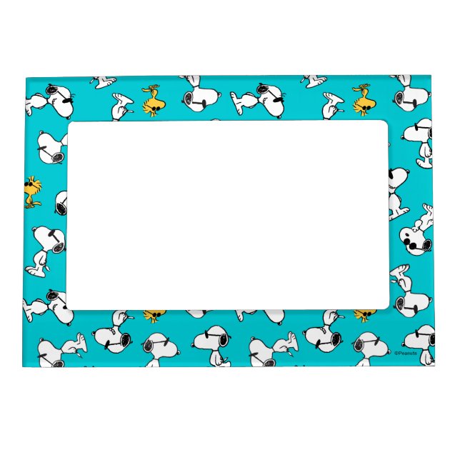 Peanuts | Snoopy & Woodstock Sunglasses Pattern Magnetic Frame (Front)