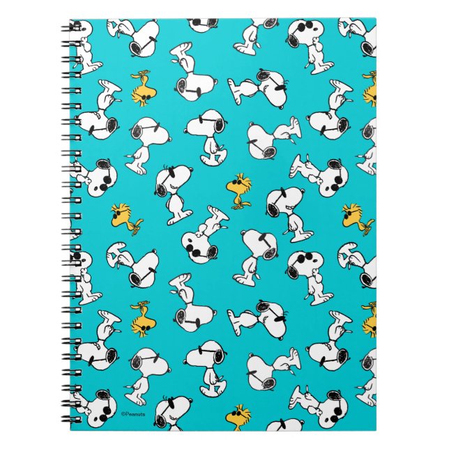 Peanuts | Snoopy & Woodstock Sunglasses Pattern Notebook (Front)