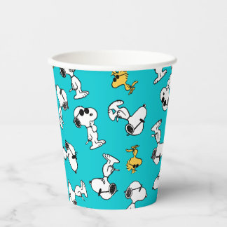 Peanuts | Snoopy & Woodstock Sunglasses Pattern Paper Cups