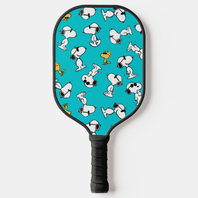 Peanuts | Snoopy & Woodstock Sunglasses Pattern Pickleball Paddle (Front)