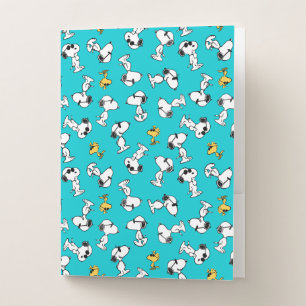 Peanuts   Snoopy & Woodstock Sunglasses Pattern Pocket Folder