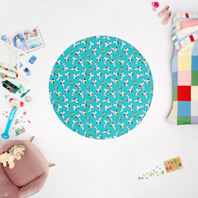 Peanuts | Snoopy & Woodstock Sunglasses Pattern Rug (Insitu (Babyroom))