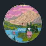 Peanuts | Snoopy & Woodstock The Great Outdoors Dart Board<br><div class="desc">Check out this super cute outdoor themed Peanuts art featuring Snoopy and Woodstock.</div>