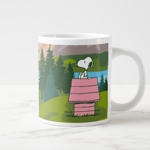 Peanuts Snoopy & Woodstock The Great Outdoors Giant Coffee Mug