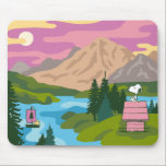 Peanuts | Snoopy & Woodstock The Great Outdoors Mouse Pad<br><div class="desc">Check out this super cute outdoor themed Peanuts art featuring Snoopy and Woodstock.</div>