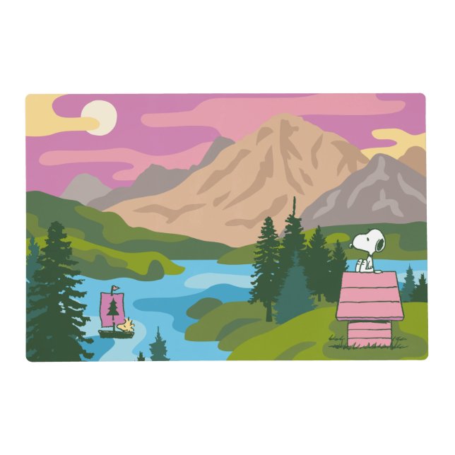 Peanuts | Snoopy & Woodstock The Great Outdoors Placemat (Front)
