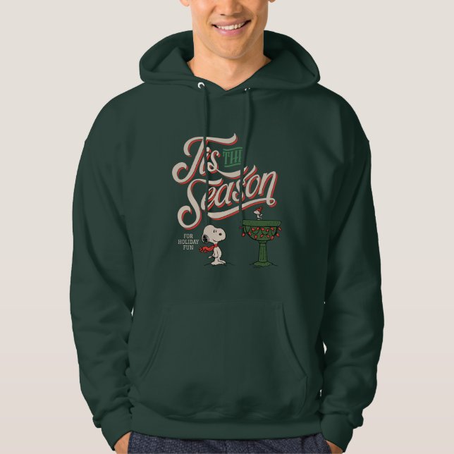 Peanuts | Snoopy & Woodstock Tis The Season Hoodie (Front)