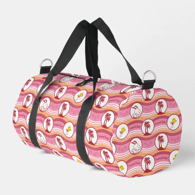 Waltz of the Snowflakes Duffel Bag (Peach/Plaid)