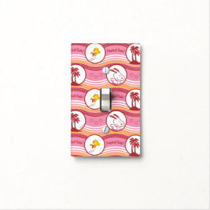 Peanuts Snoopy & Woodstock Tropical Cutie Light Switch Cover