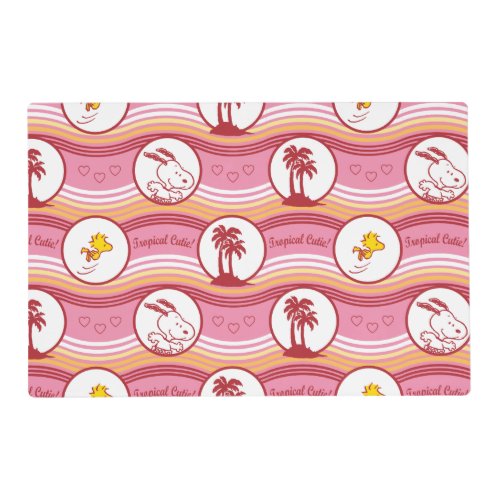 Peanuts  Snoopy  Woodstock Tropical Cutie Placemat