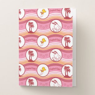 Peanuts   Snoopy & Woodstock Tropical Cutie Pocket Folder