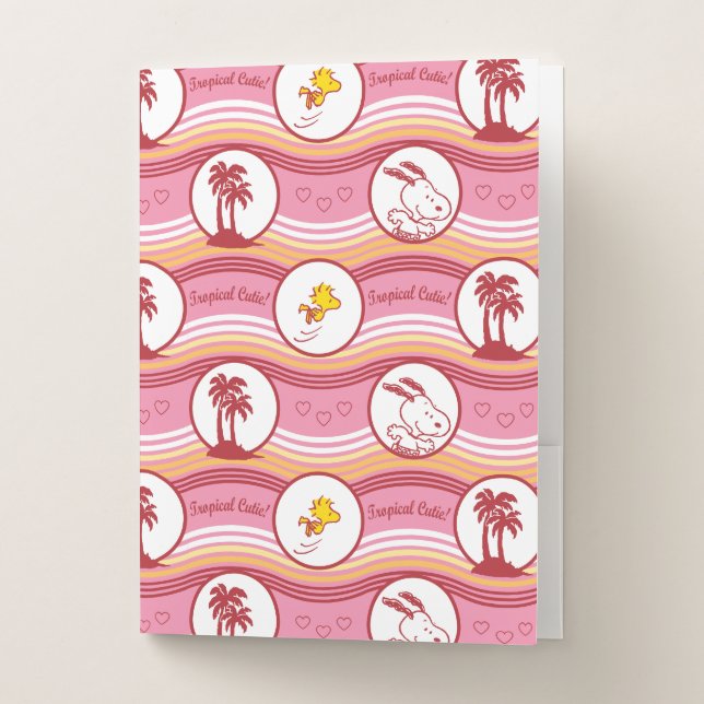 Peanuts | Snoopy & Woodstock Tropical Cutie Pocket Folder (Front)